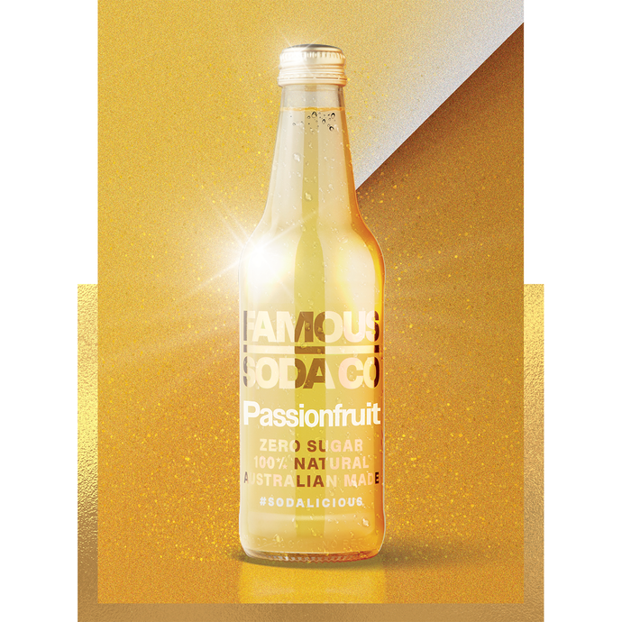 Famous Soda Co - (Passion Fruit) - 330ml