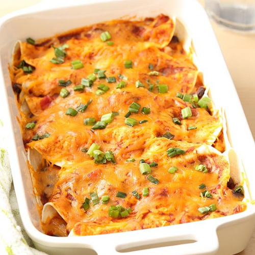 Free Range Chicken Enchiladas, Corn Kernel, Salsa and Sour Cream 400g (NDIS)