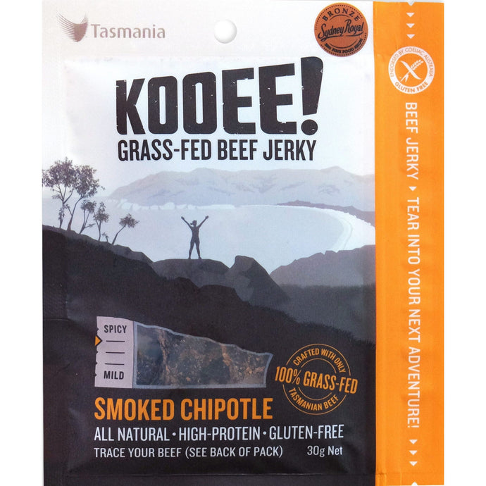 Kooee! Snacks Beef Jerky - Smoked Chipotle (Gluten Free) - 30g