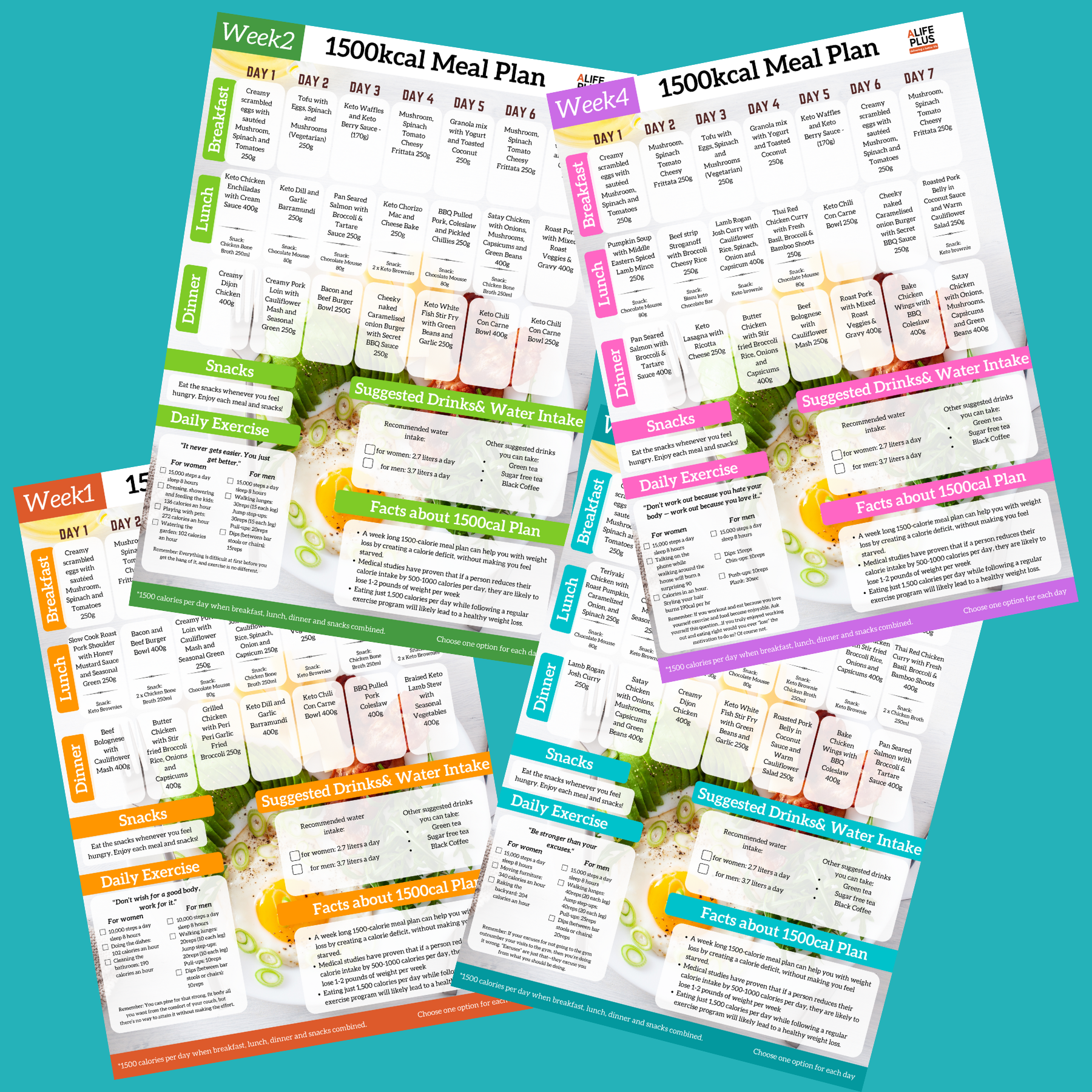 1500cal 28-Days Ultimate Meal Plan