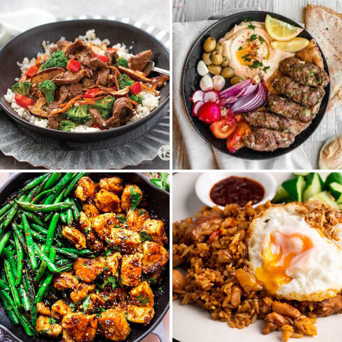 5 Days Low Carb High Protein Meal Plan - Lunch & Dinner