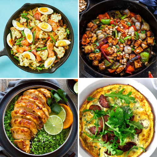 7 Days Low Carb High Protein Meal Plan - Breakfast, Lunch & Dinner