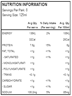 Way Better -  Organic Chicken Bone Broth - (1L) Nutritional Info