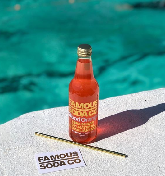 Famous Soda Co - (Blood Orange) 